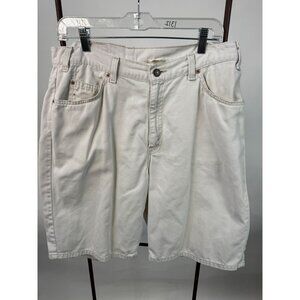 Levis 560 Loose Fit White Denim Jeans Size 34 Made In USA